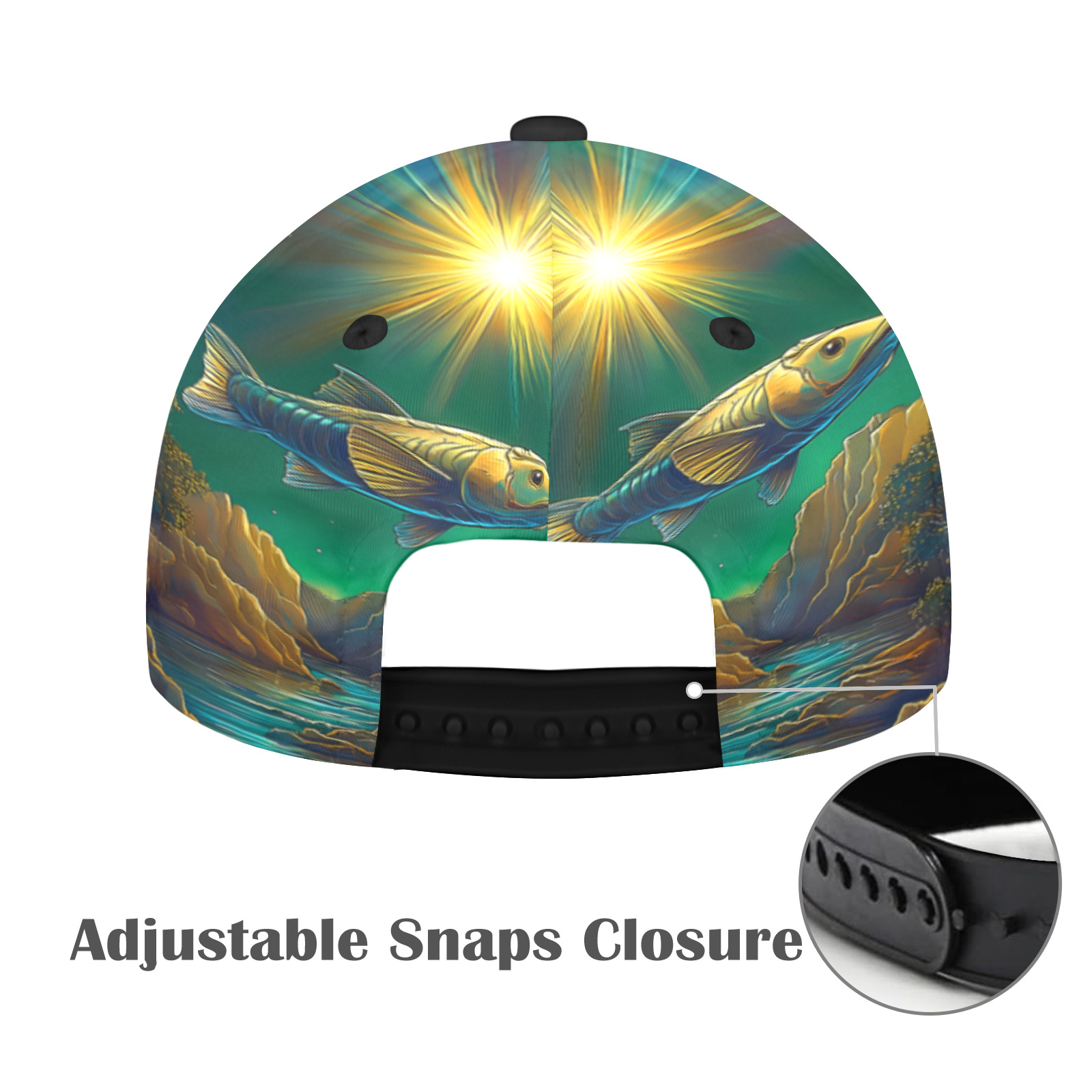 Celestial Swim All Over Print Snapback Hat