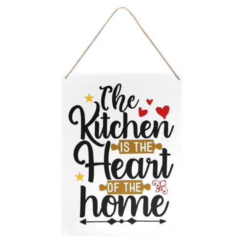 Kitchen Is The Heart Of The Home Metal Tin Sign 12"x16"