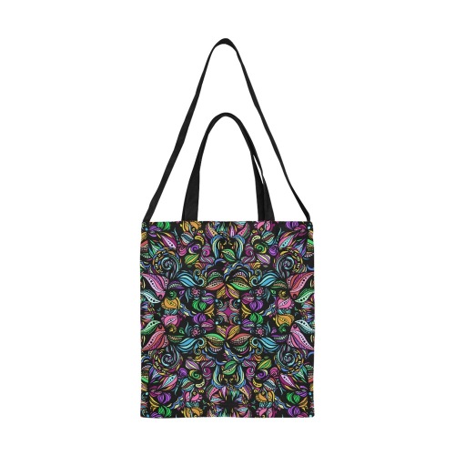 Whimsical Blooms All Over Print Canvas Tote Bag/Medium (Model 1698)