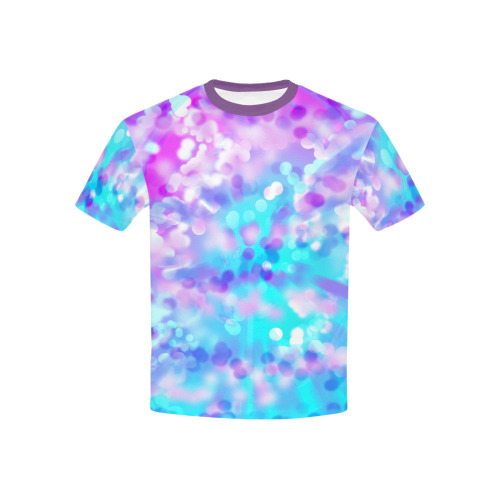 Purple And Blue Bokeh 7518 Kids' All Over Print T-shirt (USA Size) (Model T40)