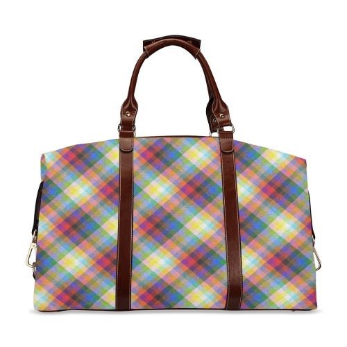 Spelndor Plaid Classic Travel Bag Classic Travel Bag (Model 1643) Remake