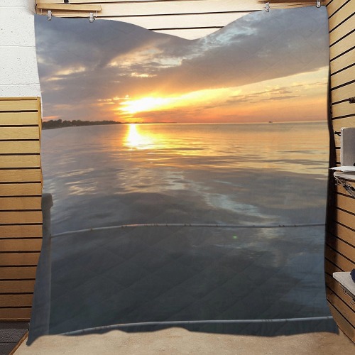 Pier Sunset Collection Quilt 60"x70"