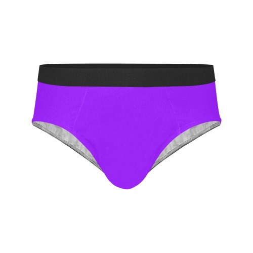 color electric violet Men's Mid Rise Briefs (Model L48)