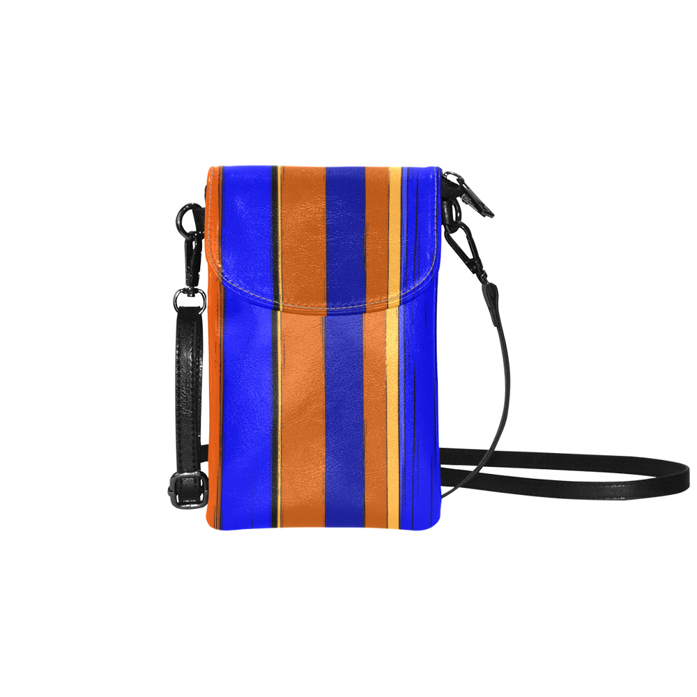 Abstract Blue And Orange 930 Small Cell Phone Purse (Model 1711)