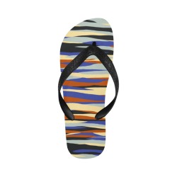 Colorful abstract lines-075 Flip Flops for Men/Women (Model 040)