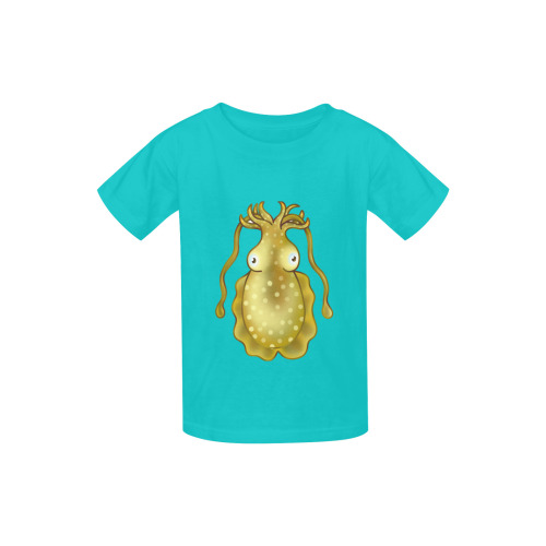 Sealife Cuttlefish Cartoon Kid's  Classic T-shirt (Model T22)
