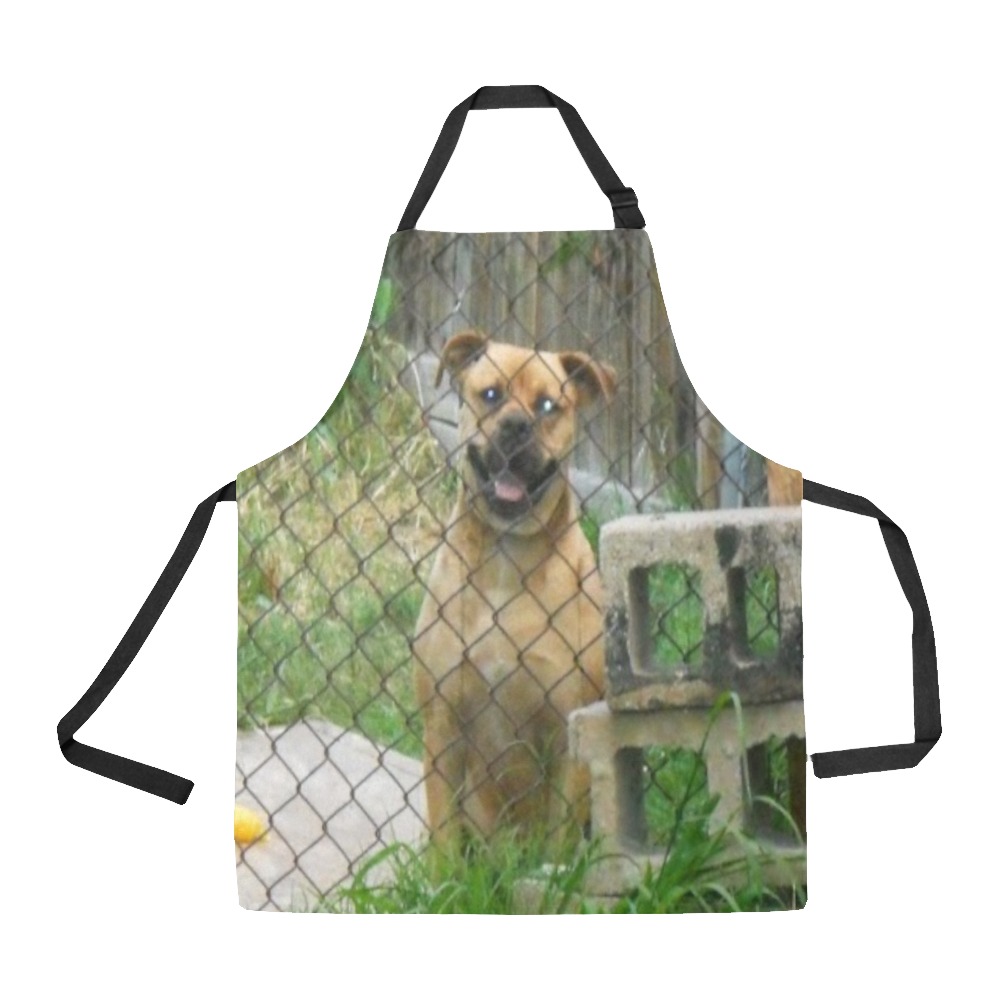 A Smiling Dog All Over Print Apron