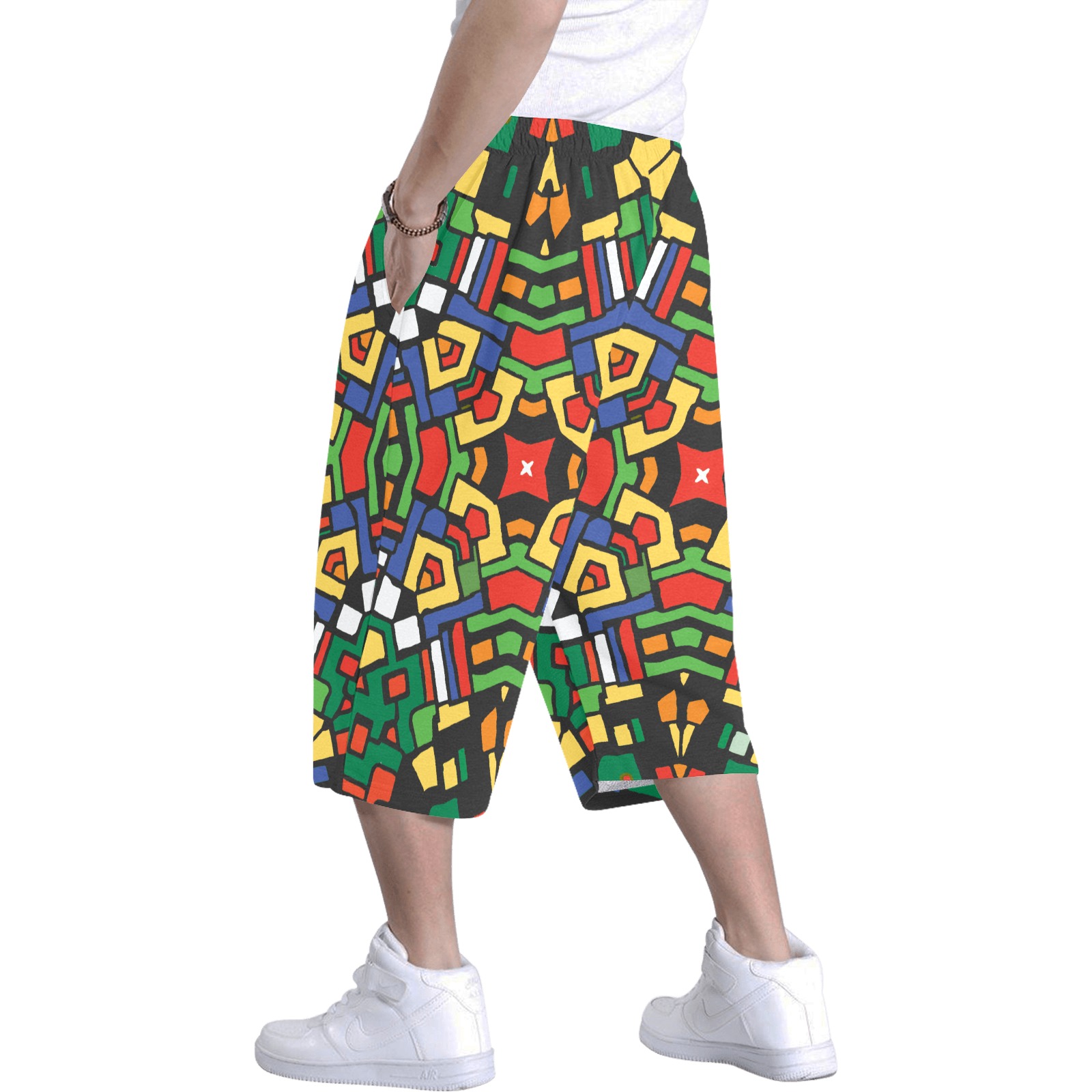 soldier of fortune Men's All Over Print Baggy Shorts (Model L37)