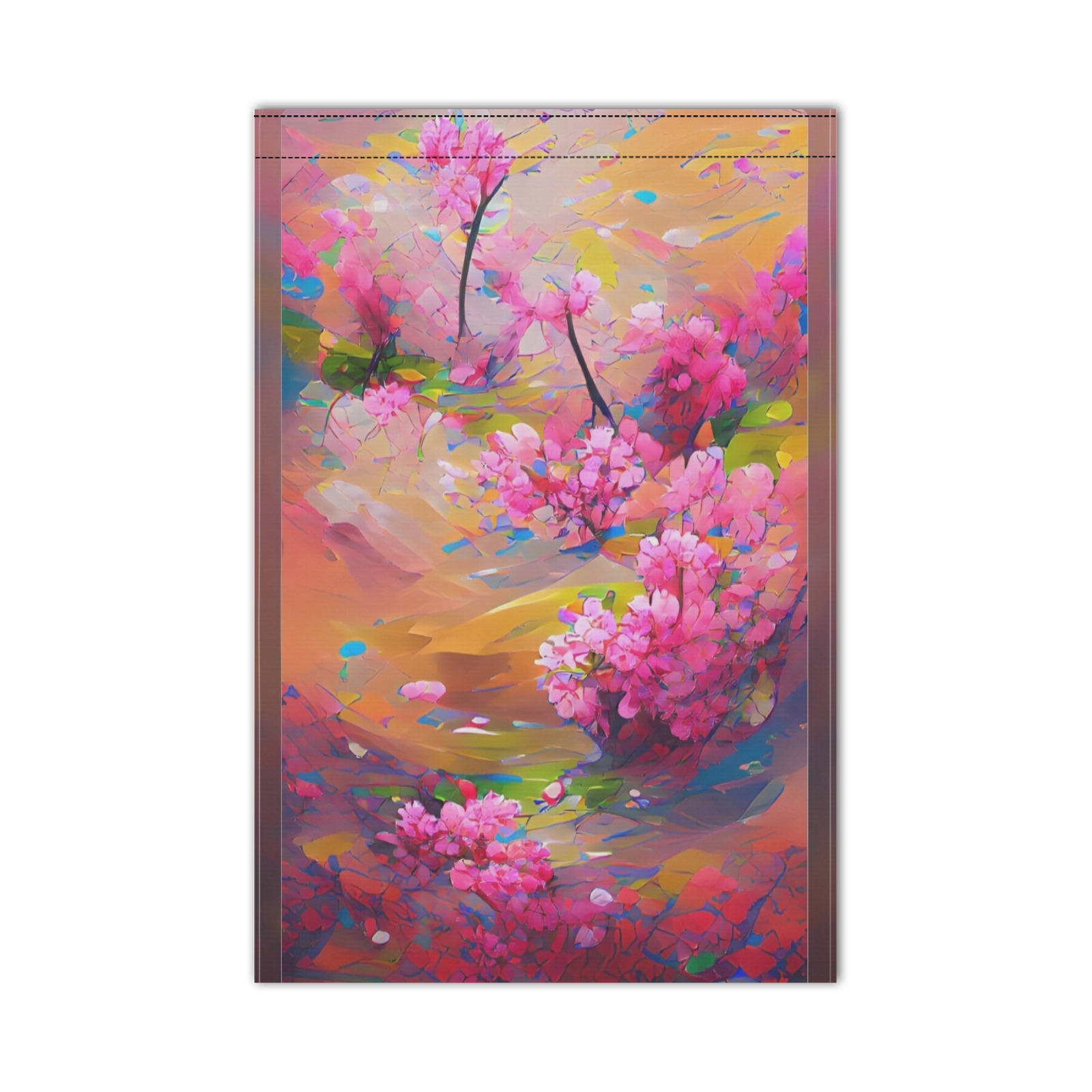 Spring_Blossom_TradingCard Garden Flag 12''x18'' (Two Sides Printing)