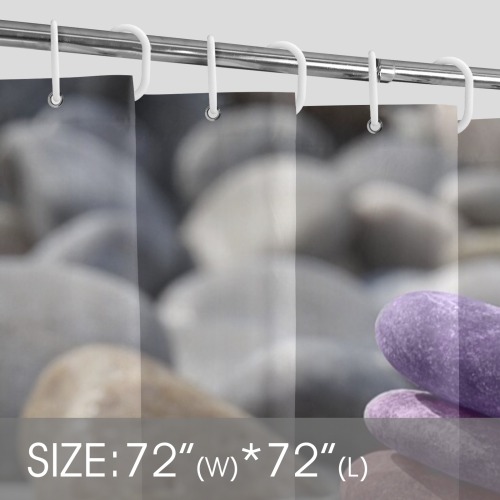 stones Shower Curtain 72" x 72"