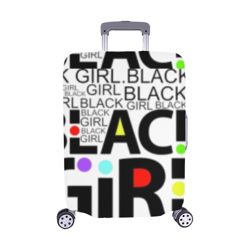Black Girl Luggage Cover/Medium 22"-25"