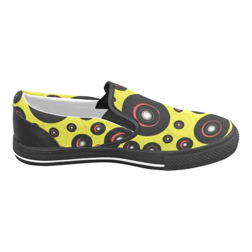 CogIIyel1 b Slip-on Canvas Shoes for Kid (Model 019)