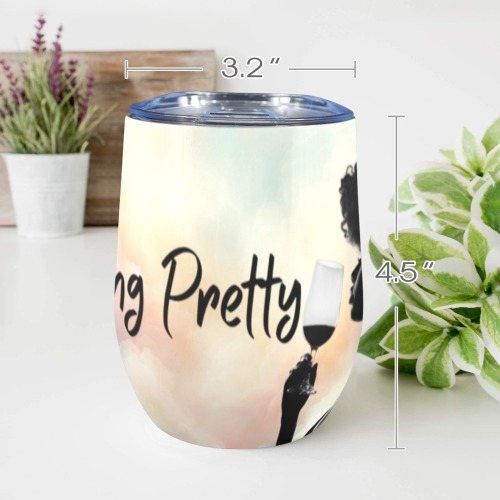 Sipping Pretty wine tumbler 12oz Wine Tumbler