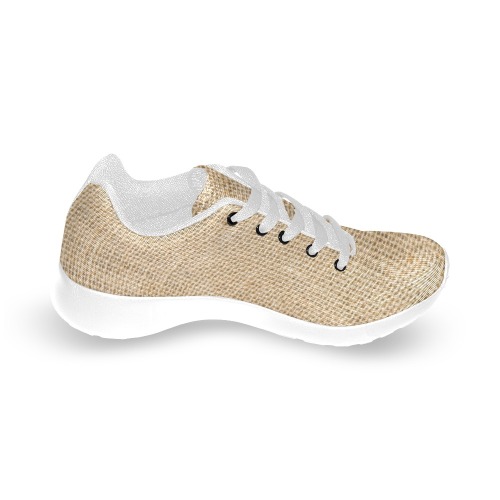 Burlap Fabric Men’s Running Shoes (Model 020)