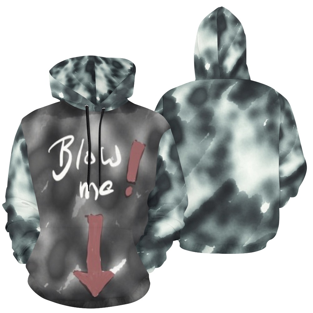 Blow Me All Over Print Hoodie for Men (USA Size) (Model H13)