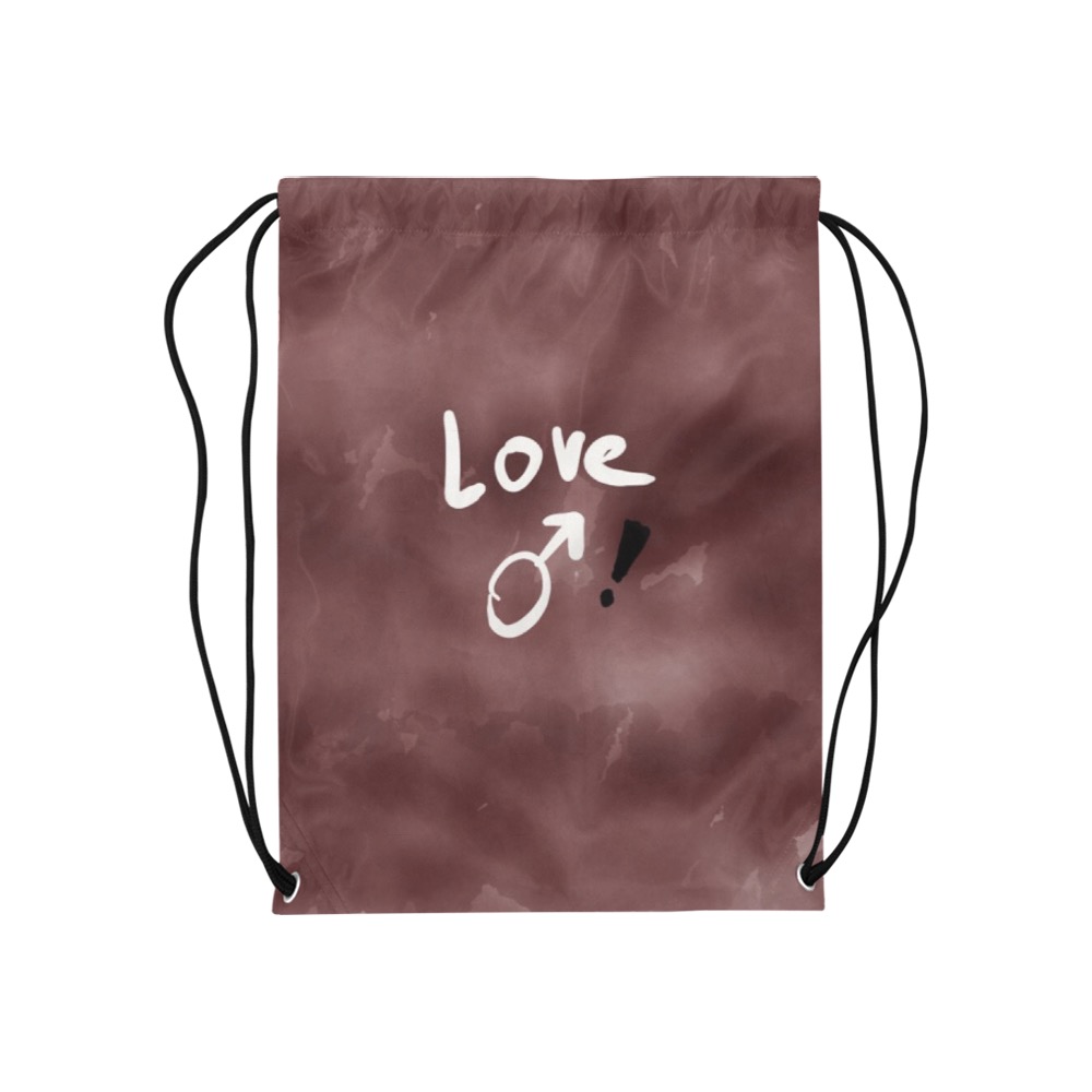 Love Bag Medium Drawstring Bag Model 1604 (Twin Sides) 13.8"(W) * 18.1"(H)