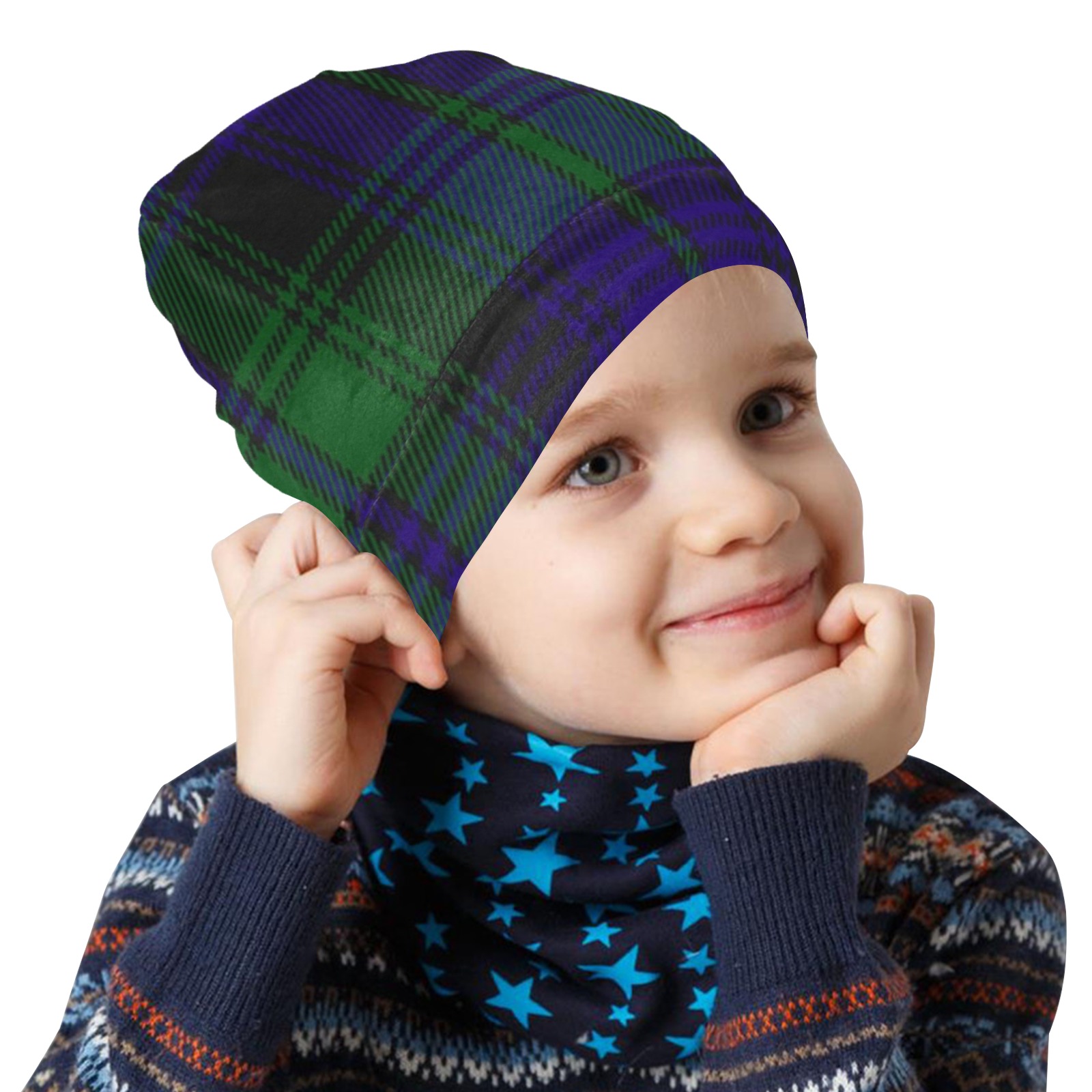 5TH. ROYAL SCOTS OF CANADA TARTAN All Over Print Beanie for Kids