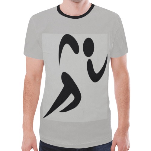 Running Man New All Over Print T-shirt for Men (Model T45)