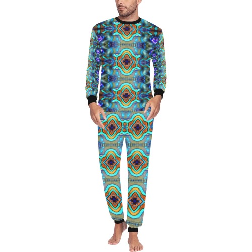 2022 Men's All Over Print Pajama Set
