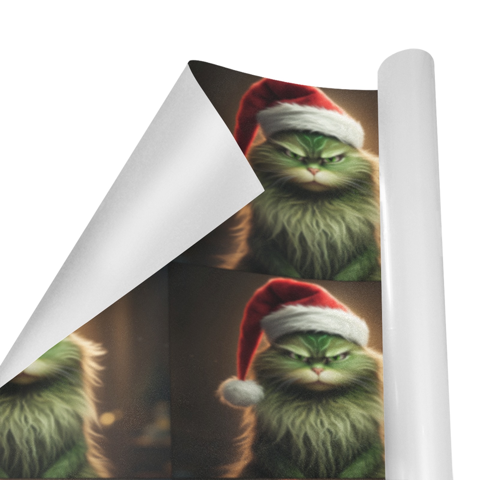 Buh Humbug Grumpy Cat Gift Wrapping Paper 58"x 23" (2 Rolls)