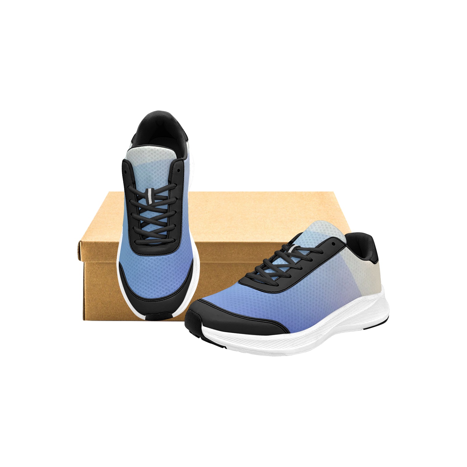 sweetLOWBlue sporty Men's Mudguard Running Shoes (Model 10092)