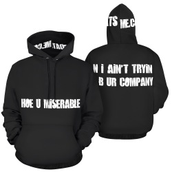 Miserable All Over Print Hoodie for Men (USA Size) (Model H13)