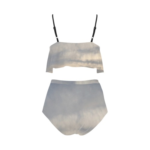 Rippled Cloud Collection High Waisted Ruffle Bikini Set (Model S13)