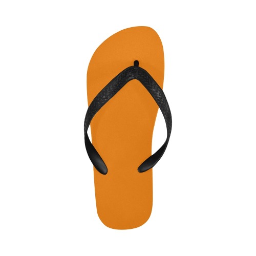 sunset orange Flip Flops for Men/Women (Model 040)