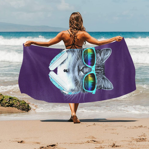 Cool Cat Beach Towel 32"x 71"