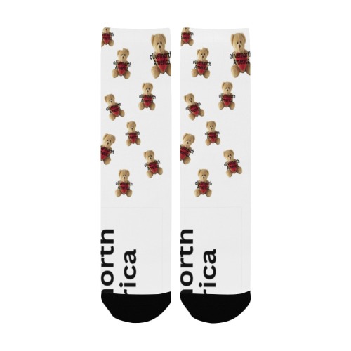 Teddy Bear Custom Socks for Women