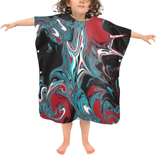 Dark Wave of Colors Beach Changing Robe (Little Kids)
