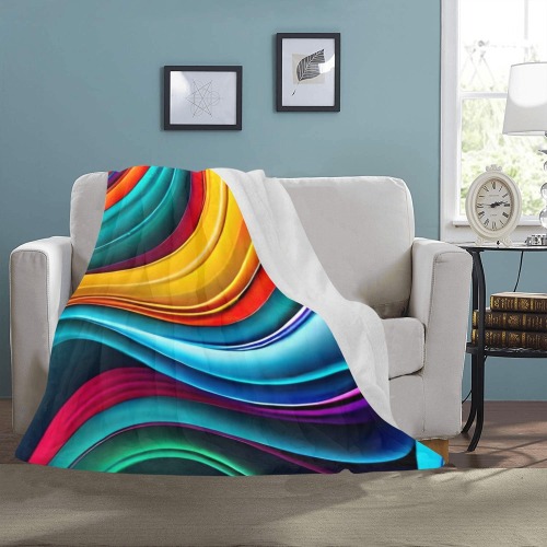 Rainbow Dreamscape Ultra-Soft Micro Fleece Blanket 50"x60"