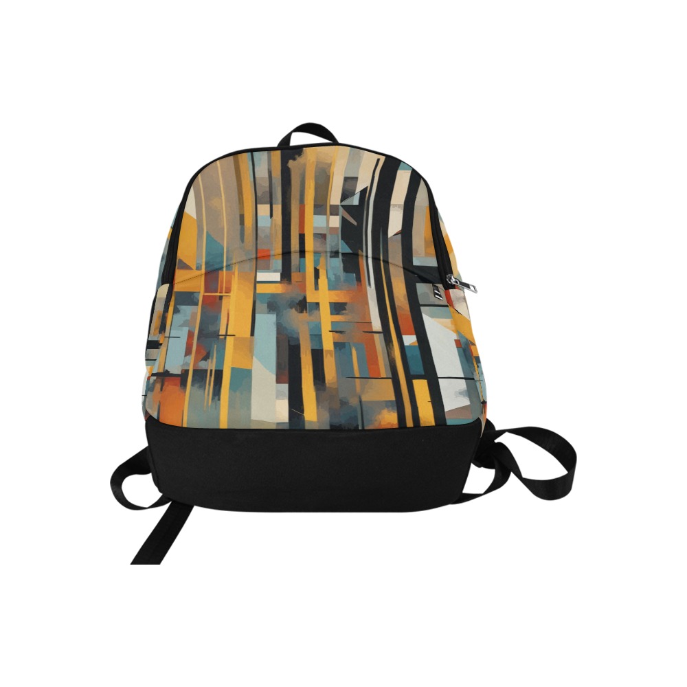 Urbanistic colorful geometric cool abstract art Fabric Backpack for Adult (Model 1659)
