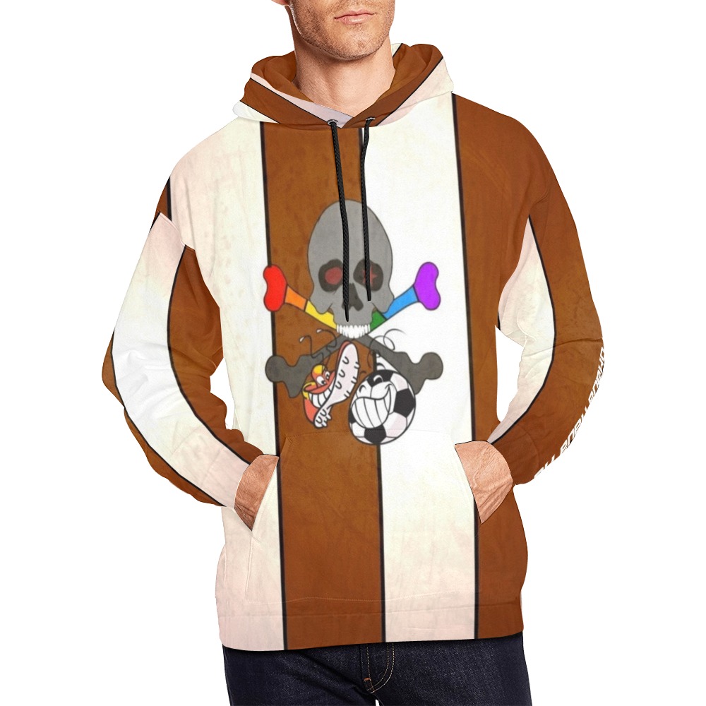 St. Pauli Oha by Nico Bielow All Over Print Hoodie for Men (USA Size) (Model H13)