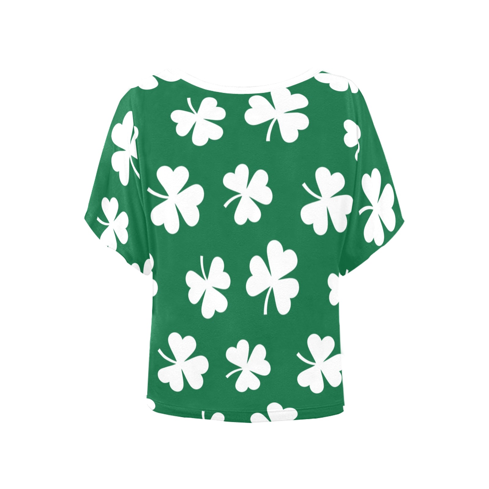 St. Patrick's Day Women's Batwing-Sleeved Blouse T shirt (Model T44)