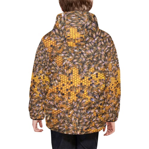 HONEY BEES 3 Kids' Padded Hooded Jacket (Model H45)
