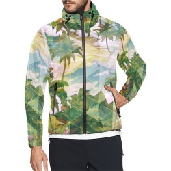 Hawaiian Windbreaker - Windward Side Collection _ Floral Sunrise 02 Unisex All Over Print Windbreaker (Model H23)