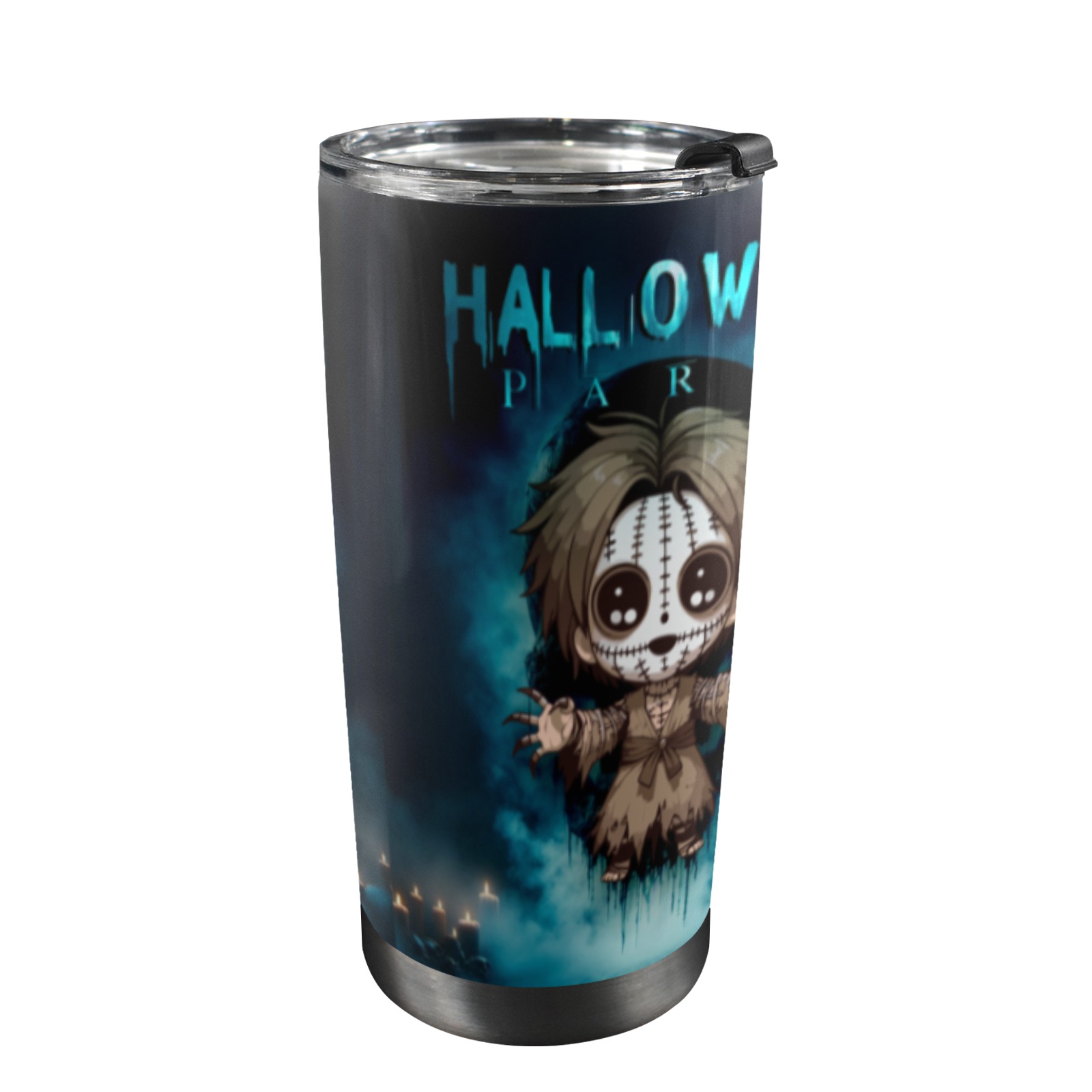 Happy Hello Ween 20oz Mobile Tumbler with Lid (Black Lock)