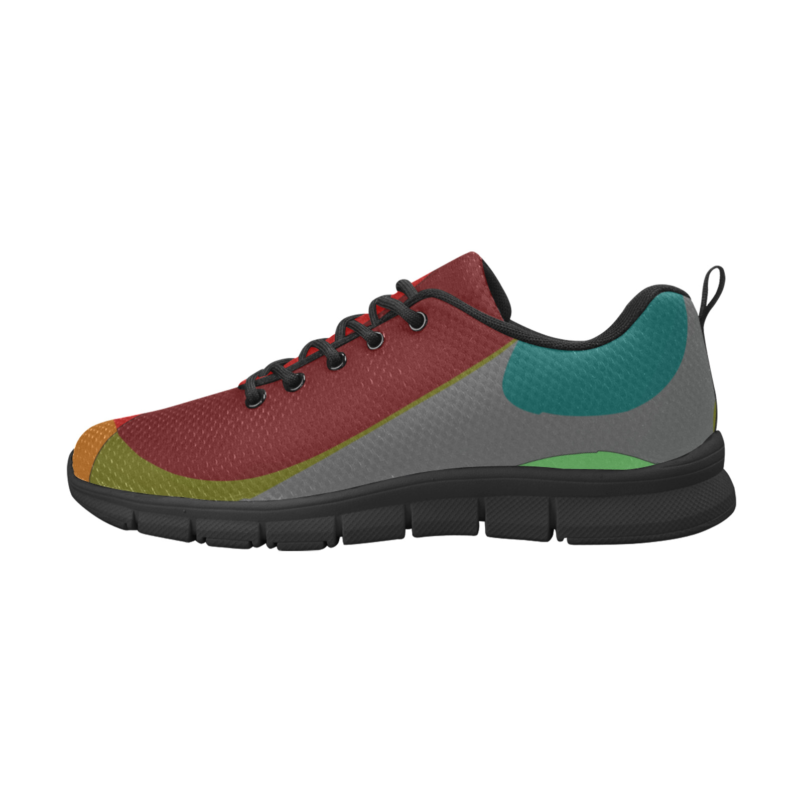 Colorful Abstract 118 Men's Breathable Running Shoes (Model 055)