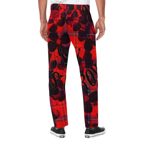 JAXS N CROWN RED ABSTRACT 6C03795A-2FE0-4136-9C5C-1627CDF7ADBA Men's All Over Print Casual Trousers (Model L68)