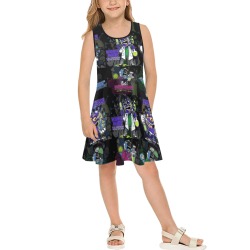 wwcfam Girls' Sleeveless Sundress (Model D56)