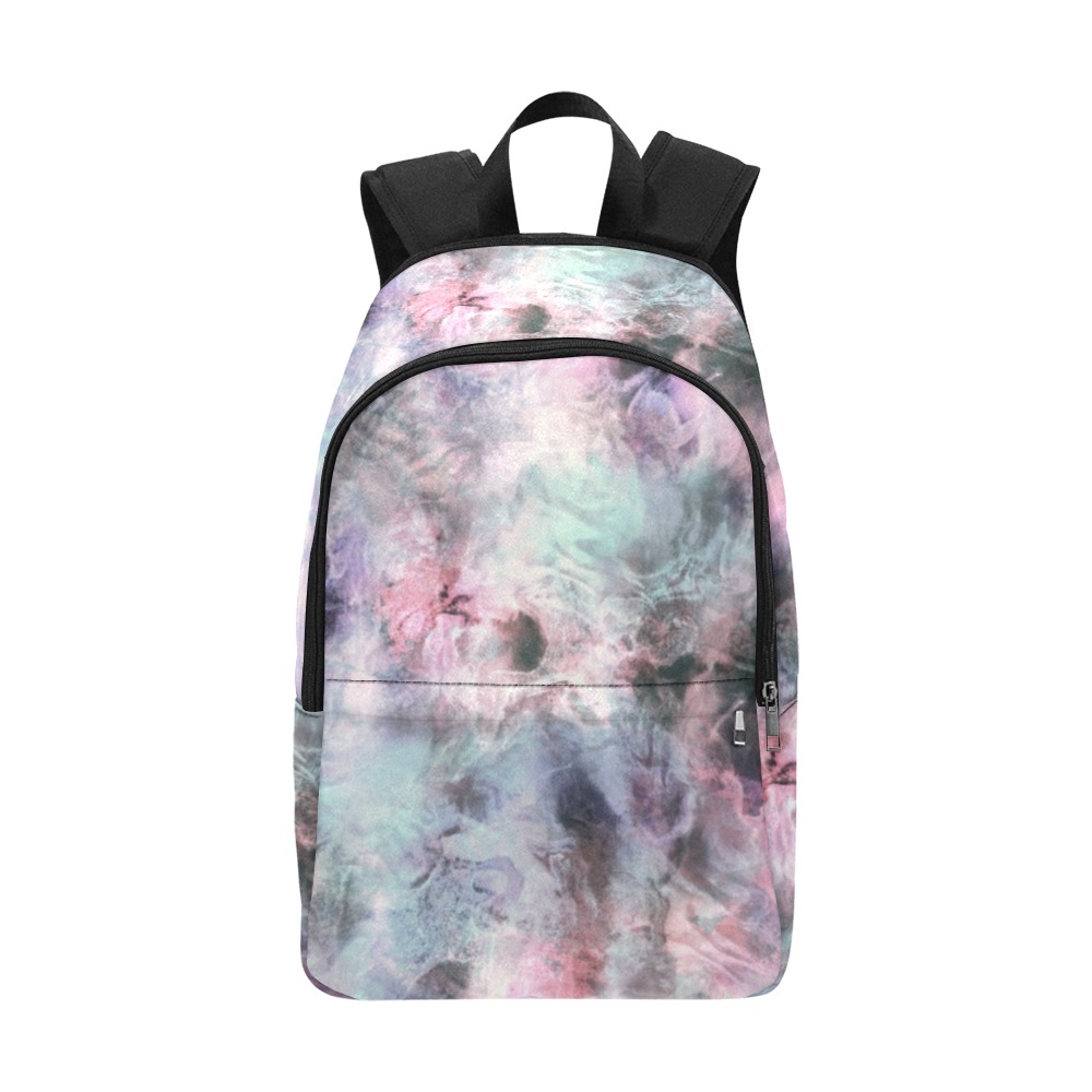 Colorful electric marbling Fabric Backpack for Adult (Model 1659)