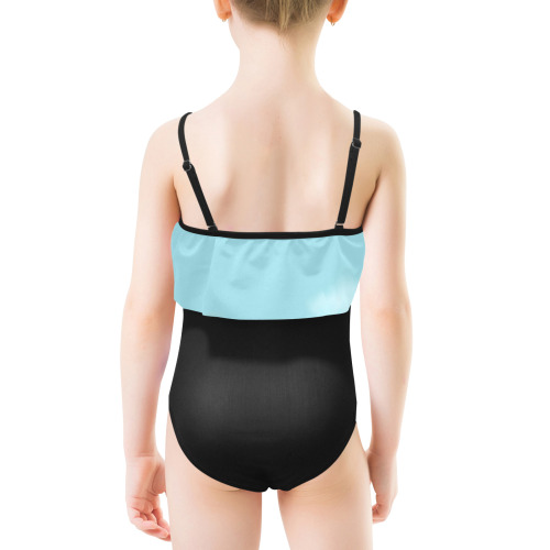 Mizz Ladybug Kids' Spaghetti Strap Ruffle Swimsuit (Model S26)