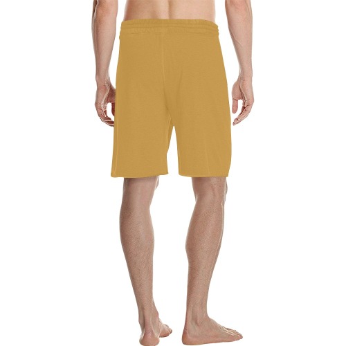 mustard Men's All Over Print Casual Shorts (Model L23)