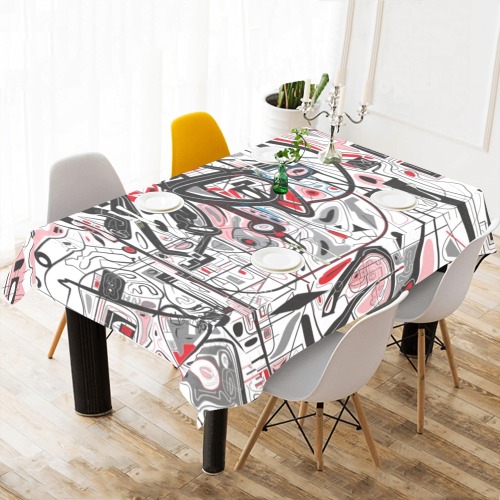 Model 2 Cotton Linen Tablecloth 60"x 104"
