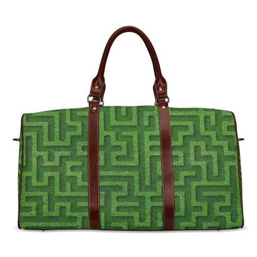 Green Maze Waterproof Travel Bag/Large (Model 1639)