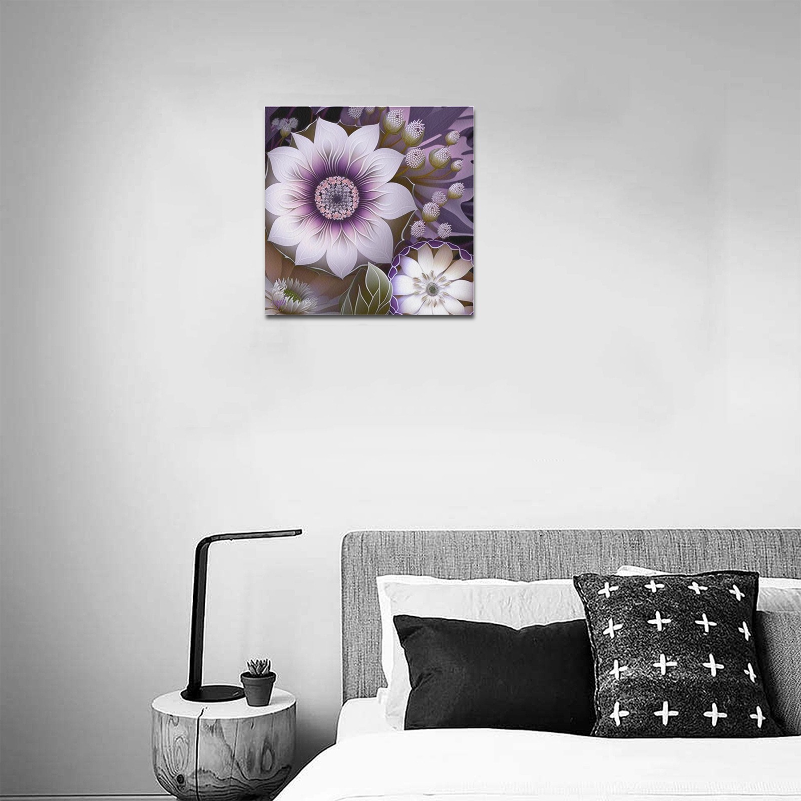 April Showers bring May Flowers Upgraded Canvas Print 16"x16"