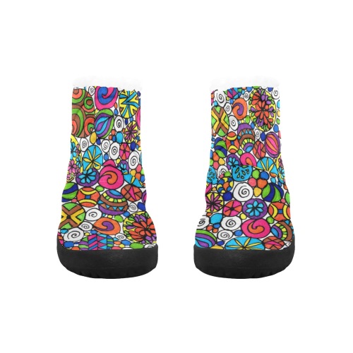 Cosmic Explosion Women's Cotton-Padded Shoes (Model 19291)