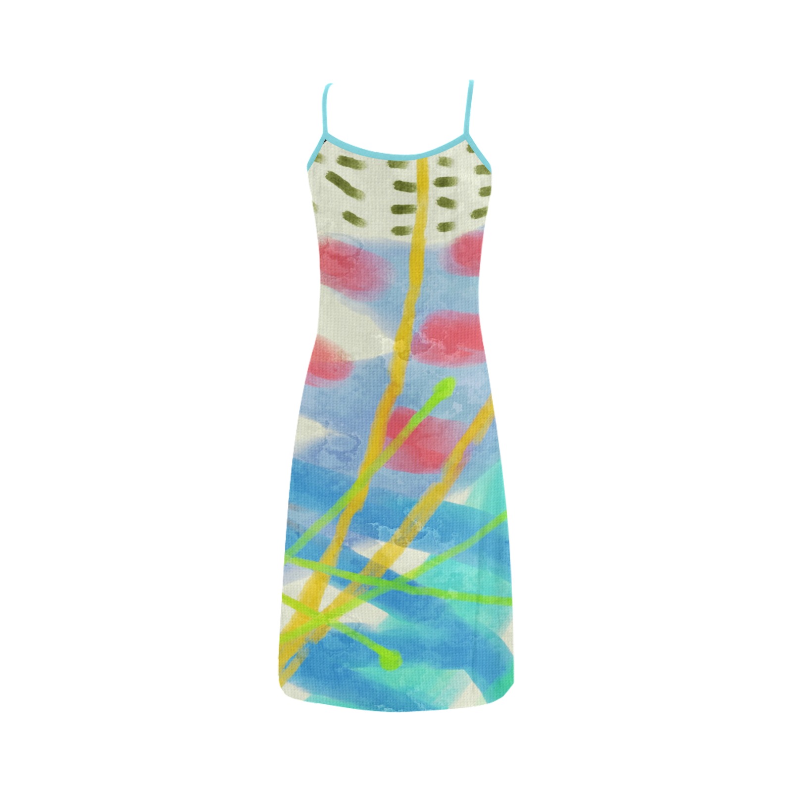 Original Abstract Art to Wear Alcestis Slip Dress (Model D05)