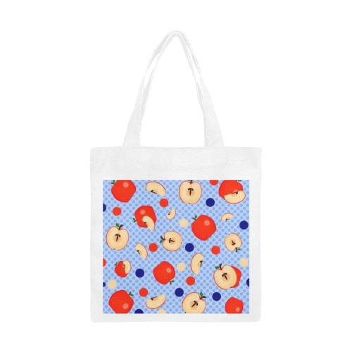 Apple a day Canvas Tote Bag/Small (Model 1700)